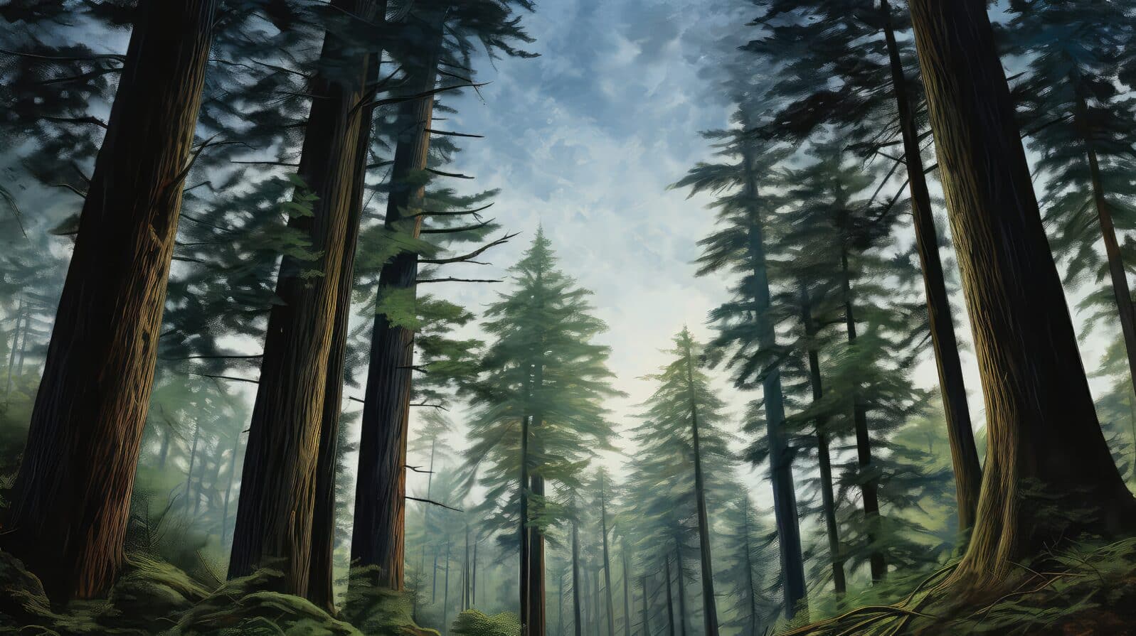 Hush! A Forest Organizes Itself in a Non-Darwinian Way
